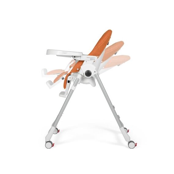 Scaun de masa 2 in 1 Peg Perego Prima Pappa Zero Follow Me, 0-15 Kg, Wonder Orange, Culoare: Portocaliu - poza 4 - ExclusivMAG.ro