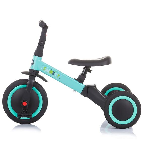Tricicleta si bicicleta Chipolino Smarty 2 in 1 mint, Culoare: Turcoaz - poza 3 - ExclusivMAG.ro