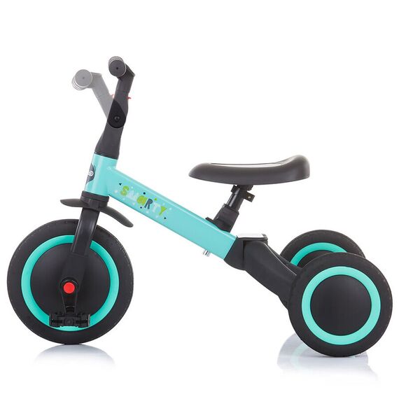 Tricicleta si bicicleta Chipolino Smarty 2 in 1 mint, Culoare: Turcoaz - poza 4 - ExclusivMAG.ro