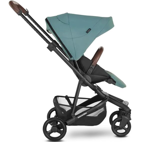 Carucior Easywalker Charley Forest Green Roti Negre, Culoare: Turcoaz - poza 2 - ExclusivMAG.ro