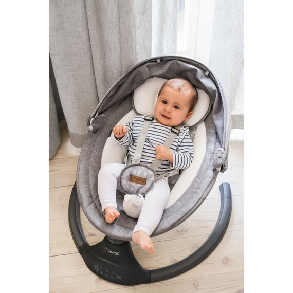 Balansoar electric MoMi Lami, Dark Grey, Culoare: Gri - poza 6 - ExclusivMAG.ro