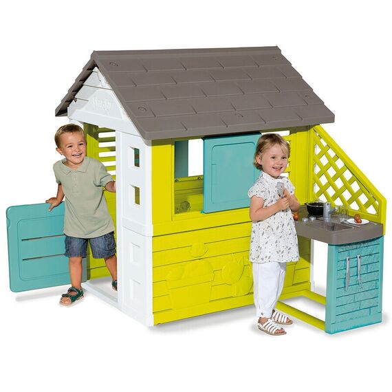 Casuta pentru copii Smoby Pretty cu bucatarie si 17 accesorii - poza 5 - ExclusivMAG.ro