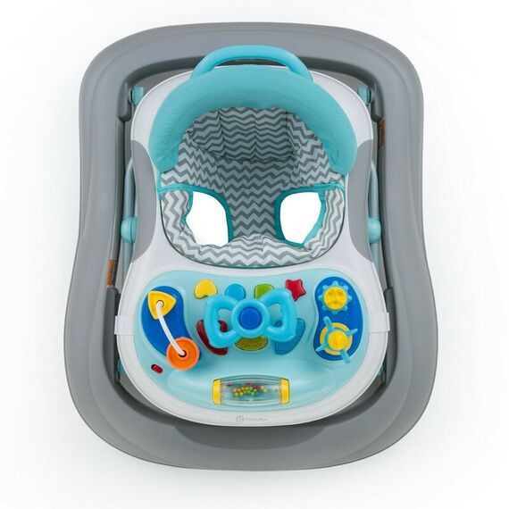 Premergator Monty, Petite&Mars Chevron Blue, Culoare: Turcoaz - poza 3 - ExclusivMAG.ro