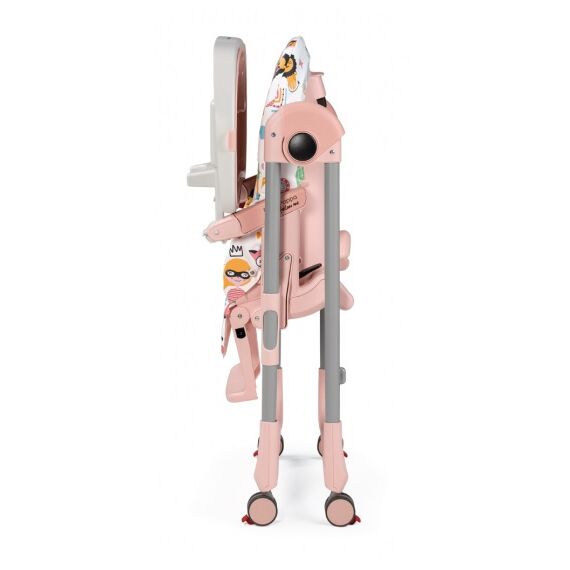 Scaun de masa 2 in 1 Peg Perego Prima Pappa Zero Follow Me, 0-15 Kg, Super Girl, Culoare: Roz - poza 3 - ExclusivMAG.ro