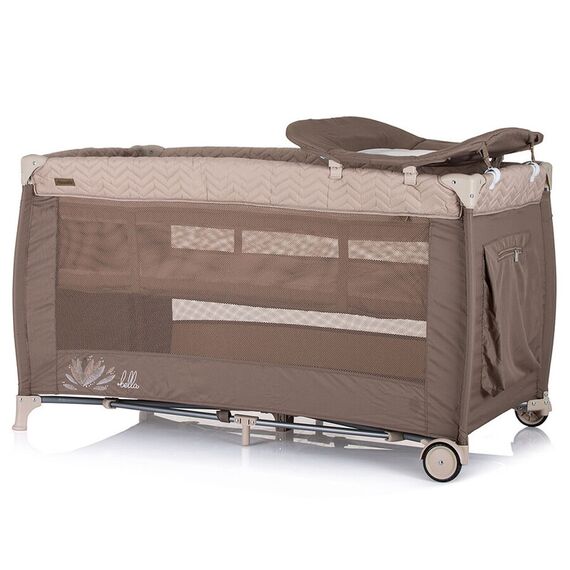 Patut pliabil Chipolino Bella humus, Culoare: Crem, Dimensiuni: 120x60 - poza 3 - ExclusivMAG.ro