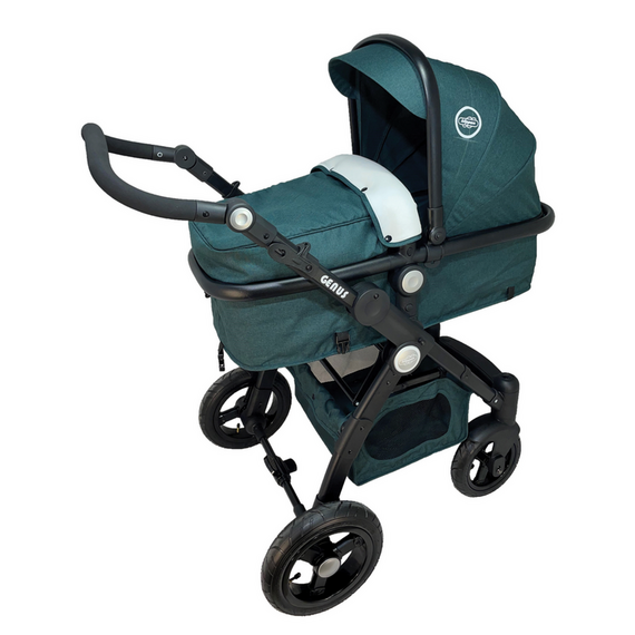 Carucior transformabil cu roti gonflabile Klippan GENUS 2 in 1 Verde  - ExclusivMAG.ro
