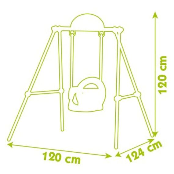 Leagan pentru copii Smoby Baby Swing cu cadru metalic - poza 4 - ExclusivMAG.ro