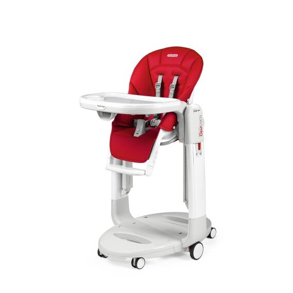 Scaun de masa 3 in 1 Peg Perego Tatamia Follow Me, 0-15 Kg, Fragola, Visiniu, Culoare: Rosu  - ExclusivMAG.ro