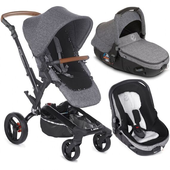 Carucior 3 in 1 Jane Rider Reverse Matrix Light 2 Squared, Culoare: Gri/Negru - poza 2 - ExclusivMAG.ro