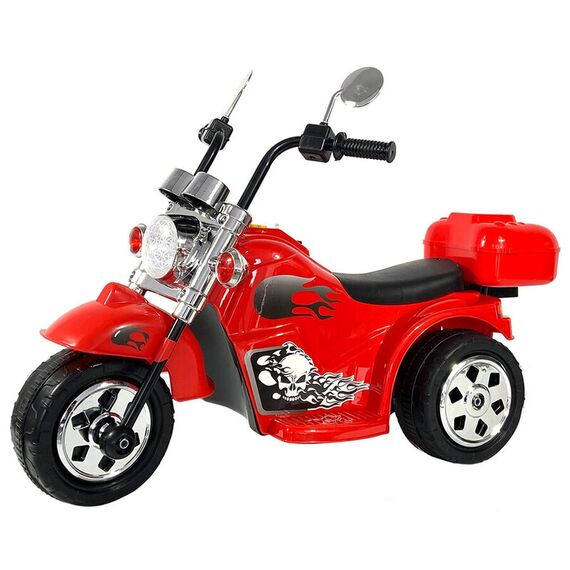 Motocicleta electrica Chipolino Chopper red, Culoare: Rosu, Capacitate acumulator: 6V  - ExclusivMAG.ro