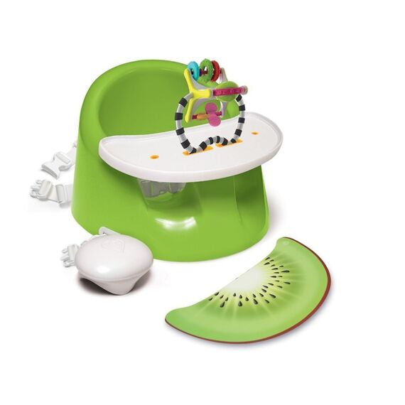 Scaun de Masa Prince Lionheart Booster 2 in 1 Flex Plus Kiwi Green Play, Culoare: Verde  - ExclusivMAG.ro