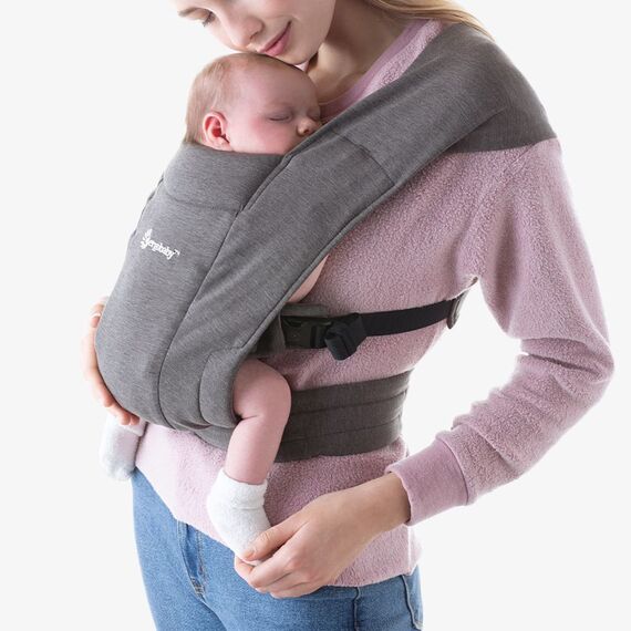 Marsupiu Embrace Heather Grey Ergobaby, Culoare: Gri  - ExclusivMAG.ro