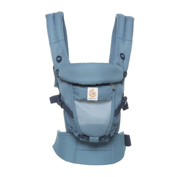 Marsupiu Adapt Cool Air Mesh Oxford Blue Ergobaby, Culoare: Blue - poza 2 - ExclusivMAG.ro
