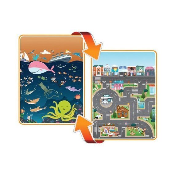 Covoras de Joaca cu Doua Fete pentru Copii City / Ocean - Prince Lionheart  - ExclusivMAG.ro