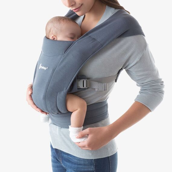 Marsupiu Embrace Oxford Blue Ergobaby, Culoare: Blue  - ExclusivMAG.ro