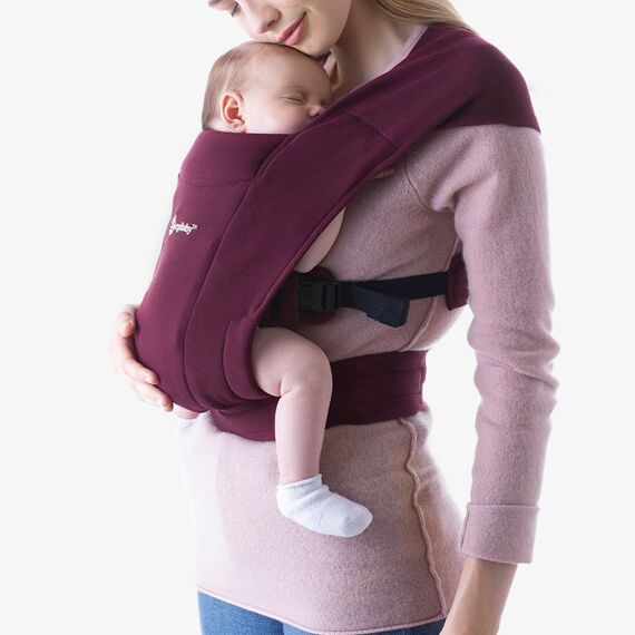 Marsupiu Embrace Burgundy Ergobaby, Culoare: Visiniu  - ExclusivMAG.ro