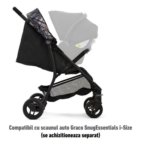 Carucior Graco Breaze Lite 2 Couture Graphite, Culoare: Gri/Negru - poza 5 - ExclusivMAG.ro