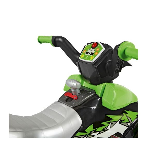 ATV Peg Perego Corral T-Rex, 330W, 12V, 3 ani +, Verde/ Negru, Culoare: Verde, Capacitate acumulator: 12V - poza 6 - ExclusivMAG.ro