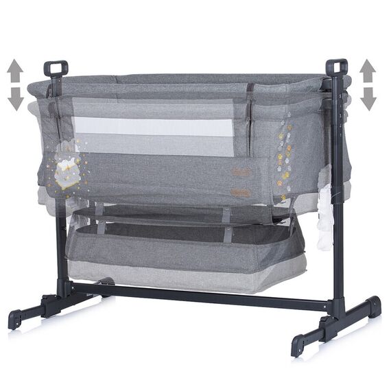 Patut Co-Sleeper Chipolino Close To Me platinum - poza 5 - ExclusivMAG.ro