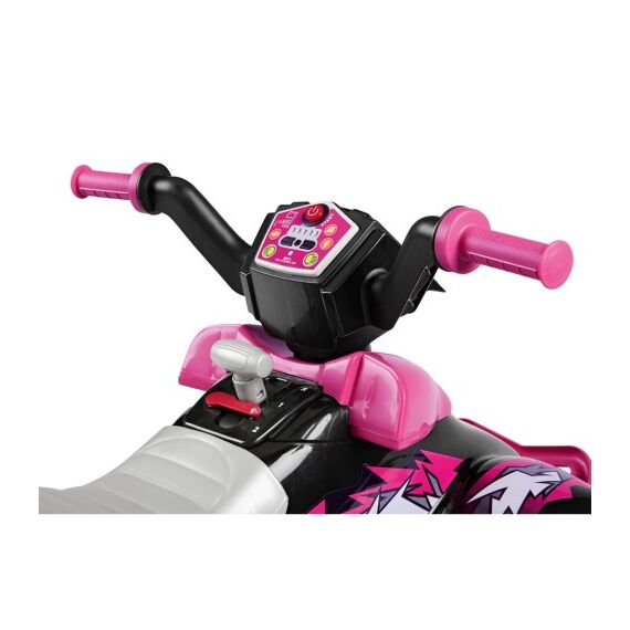 ATV Peg Perego Corral T-Rex, 330W, 12V, 3 ani +, Roz/ Negru, Culoare: Roz, Capacitate acumulator: 12V - poza 8 - ExclusivMAG.ro