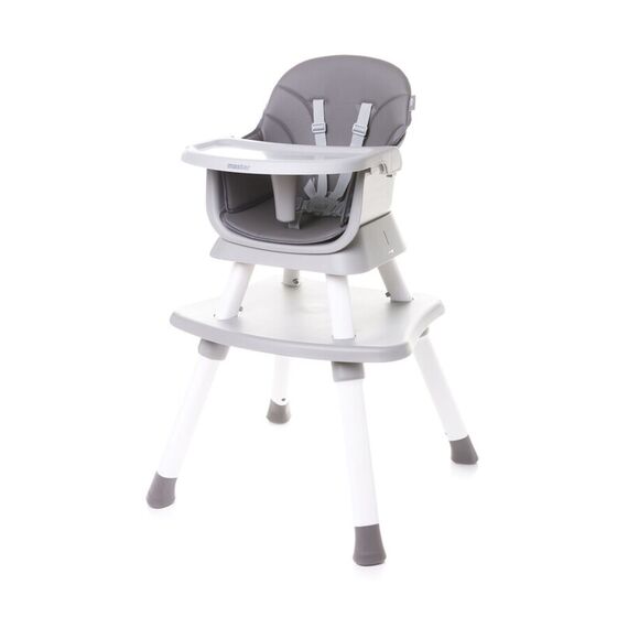 Scaun de masa transformabil booster 4Baby MASTER 6 in 1 Gri, Culoare: Gri  - ExclusivMAG.ro