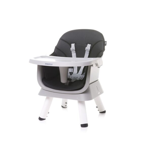 Scaun de masa transformabil booster 4Baby MASTER 6 in 1 Negru, Culoare: Negru - poza 2 - ExclusivMAG.ro
