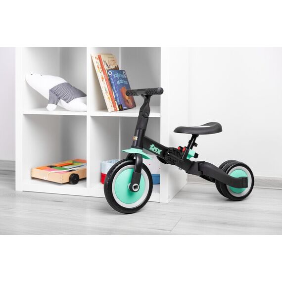 Tricicleta 2 in 1 Toyz FOX Turcoaz, Culoare: Turcoaz - poza 4 - ExclusivMAG.ro