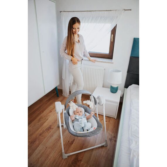 Leagan electric 4Baby SWING Gri, Culoare: Gri deschis - poza 5 - ExclusivMAG.ro