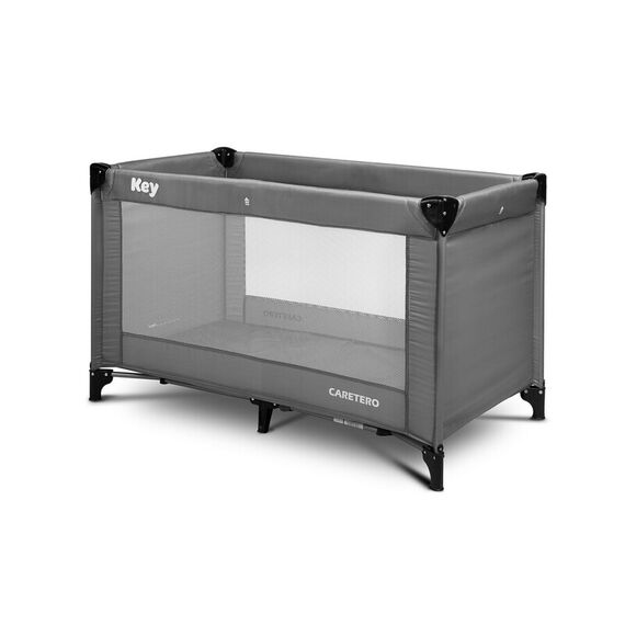 Patut pliabil Caretero KEY Grafit, Culoare: Gri, Dimensiuni: 120x60  - ExclusivMAG.ro