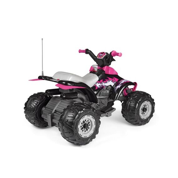 ATV Peg Perego Corral T-Rex, 330W, 12V, 3 ani +, Roz/ Negru, Culoare: Roz, Capacitate acumulator: 12V - poza 4 - ExclusivMAG.ro