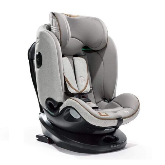 Scaun auto i-Size Joie i-Spin Grow 360° Signature, nastere-125 cm, Oyster, Culoare: Gri deschis, Grupa: 0-25kg (0 luni - 7 ani)  - ExclusivMAG.ro
