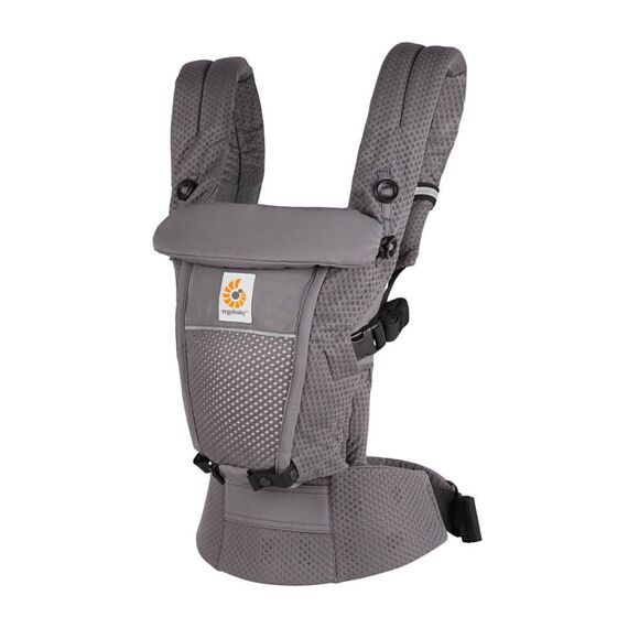 Marsupiu Ergobaby Soft Flex Mesh Graphite Grey, Culoare: Gri  - ExclusivMAG.ro
