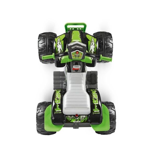 ATV Peg Perego Corral T-Rex, 330W, 12V, 3 ani +, Verde/ Negru, Culoare: Verde, Capacitate acumulator: 12V - poza 4 - ExclusivMAG.ro