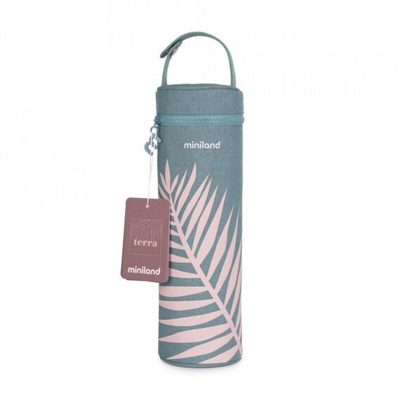 Gentura izoterma Thermibag Terra Palms, Leaves 500 ml, Culoare: Albastru, Cantitate: 500ml - poza 4 - ExclusivMAG.ro