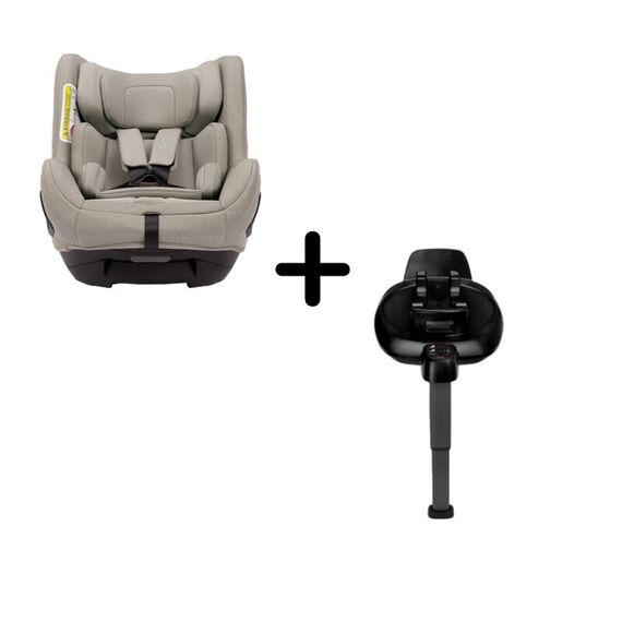 Scaun auto rotativ i-Size Nuna TODL next Hazelwood, 40-105 cm + Baza isofix BASE next i-Size pentru TODL next, Culoare: Multicolor, Grupa: 0-18kg (0 luni - 4 ani)  - ExclusivMAG.ro