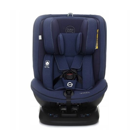 Scaun Auto Coto Baby Hevelius 360° Isofix 0-36 Kg Melange Blue, Culoare: Albastru, Grupa: 0-36kg (0 luni - 12 ani)  - ExclusivMAG.ro