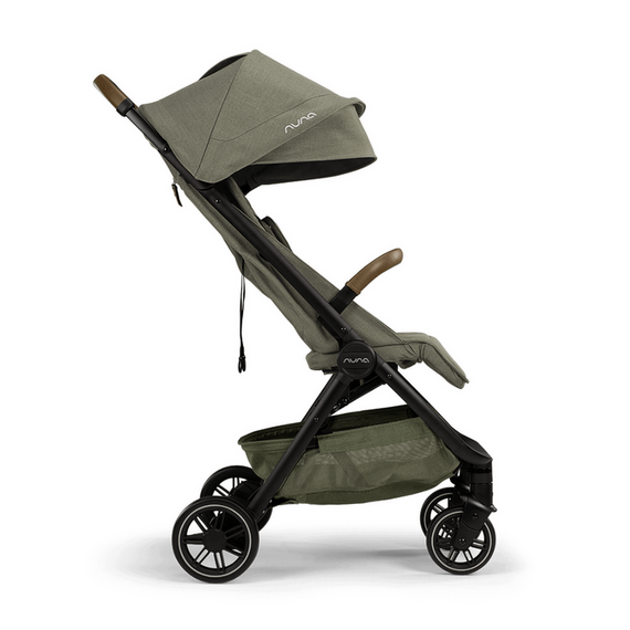 Carucior ultracompact cu pliere automata Nuna TRVL Pine, Culoare: Verde - poza 5 - ExclusivMAG.ro