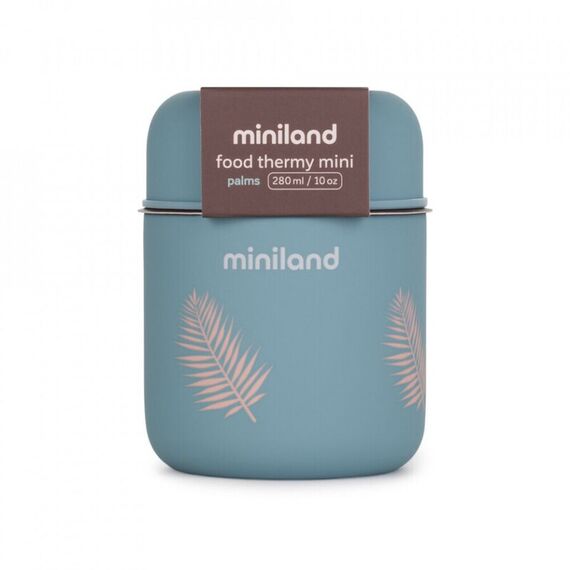 Termos mancare solida Mini Terra Palms 280 ml Miniland, Culoare: Turcoaz, Cantitate: 280ml - poza 2 - ExclusivMAG.ro