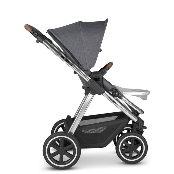 Carucior 2 in 1 Samba Asphalt Diamond ABC Design, Culoare: Gri/Negru - poza 10 - ExclusivMAG.ro