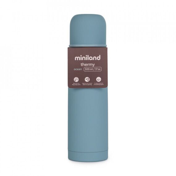 Termos lichide Terra Ocean 500 ml Miniland, Culoare: Albastru, Cantitate: 500ml - poza 4 - ExclusivMAG.ro