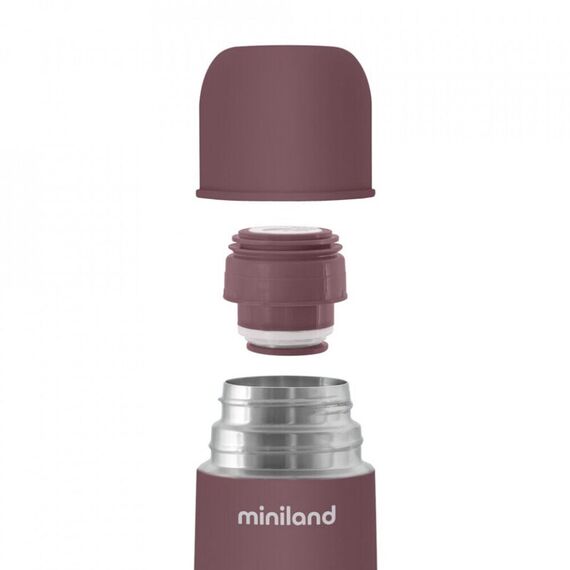 Termos lichide Terra Mauve 500 ml Miniland, Culoare: Visiniu, Cantitate: 500ml - poza 3 - ExclusivMAG.ro