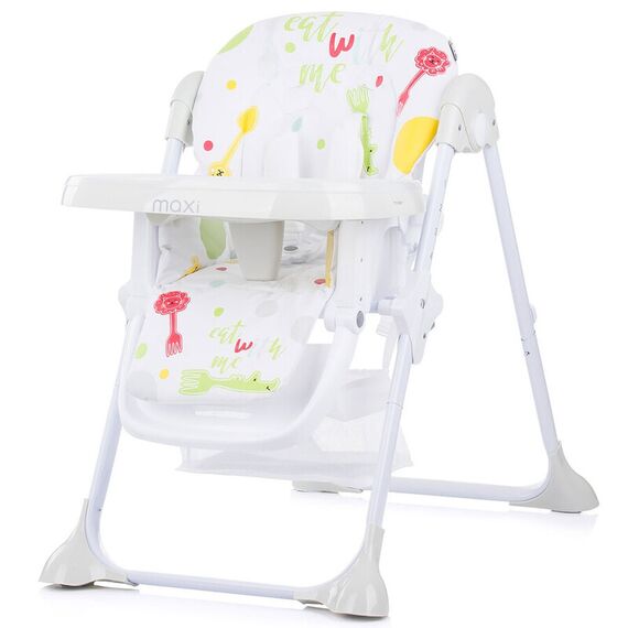 Scaun de masa Chipolino Maxi platinum, Culoare: Alb/Gri - poza 3 - ExclusivMAG.ro