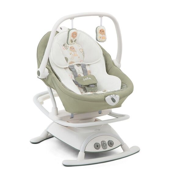 Leagan si balansoar rotativ Joie Sansa 2 in 1 Leo, Culoare: Verde  - ExclusivMAG.ro