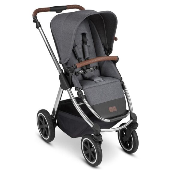 Carucior 2 in 1 Samba Asphalt Diamond ABC Design, Culoare: Gri/Negru - poza 2 - ExclusivMAG.ro