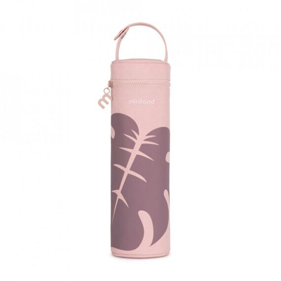 Gentura izoterma Thermibag Terra Leaves 500 ml Miniland, Culoare: Roz, Cantitate: 500ml  - ExclusivMAG.ro
