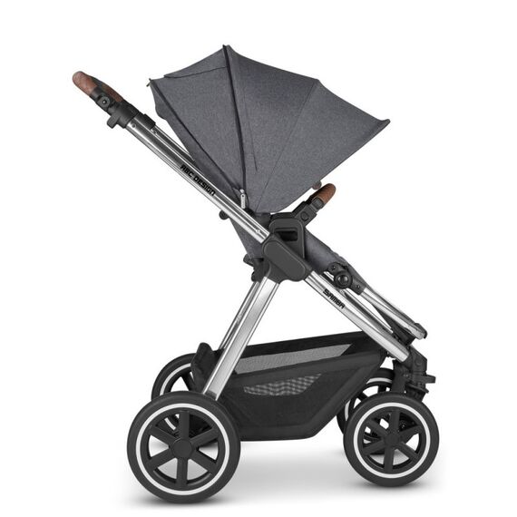 Carucior 2 in 1 Samba Asphalt Diamond ABC Design, Culoare: Gri/Negru - poza 8 - ExclusivMAG.ro