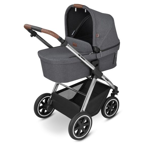Carucior 2 in 1 Samba Asphalt Diamond ABC Design, Culoare: Gri/Negru - poza 3 - ExclusivMAG.ro