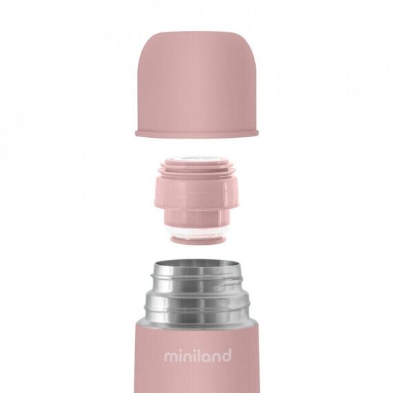 Termos lichide Terra Leaves 500 ml Miniland, Culoare: Roz, Cantitate: 500ml - poza 3 - ExclusivMAG.ro