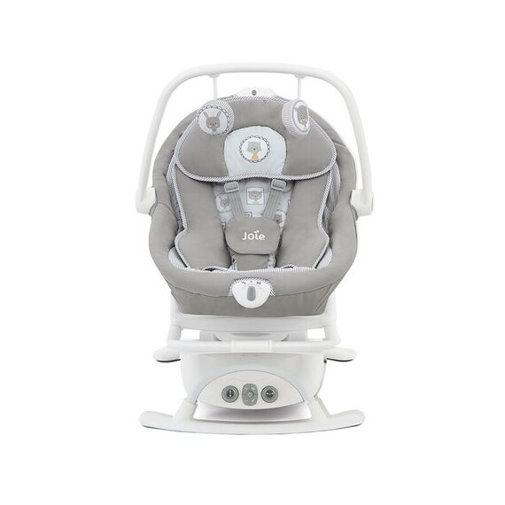Leagan si balansoar rotativ Joie Sansa 2 in 1 Portrait, Culoare: Gri  - ExclusivMAG.ro