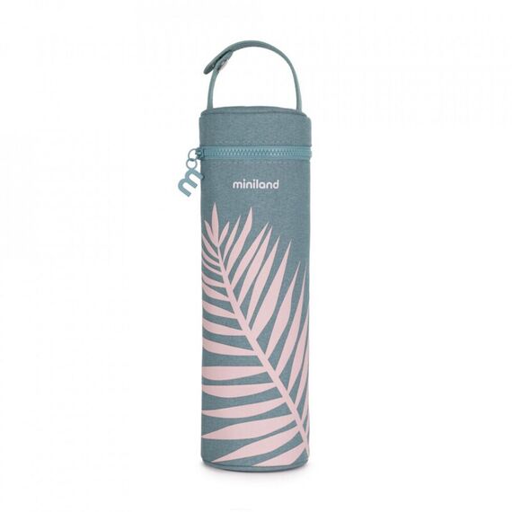 Gentura izoterma Thermibag Terra Palms, Leaves 500 ml, Culoare: Albastru, Cantitate: 500ml  - ExclusivMAG.ro
